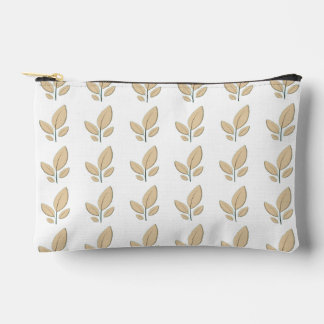 Moderne minimalistische Blattmuster-Cut-Sew-Tasche Zubehörtasche