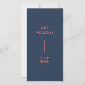 Moderne minimalistische blaue QR-Code-Geschenkkart (Vorderseite)