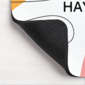 Moderne minimalistische Blobs Abstrakte Personalis Mousepad (Ecke)