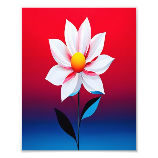 Moderne Minimalistische Blume Kunst Fotodruck (Vorne)