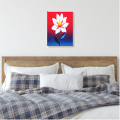 Moderne Minimalistische Blume Kunst Leinwanddruck (Insitu (Schlafzimmer))