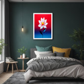 Moderne Minimalistische Blume Kunst Poster