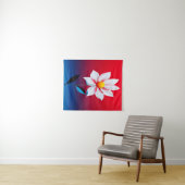 Moderne Minimalistische Blume Kunst Wandteppich (Beispiel (Horizontal))