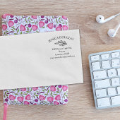 Moderne Minimalistische Blume, maßgeschneiderte Rü Gummistempel