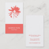 Moderne Minimalistische Blumen-Geschäfts-Karte Visitenkarte (Vorne/Hinten)