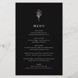 Moderne Minimalistische Blumenkarte