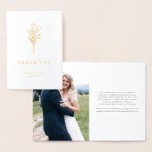 Moderne Minimalistische Blumenzwiebelhochzeit Folienkarte (Anzeige)