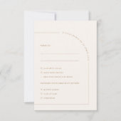 Moderne Minimalistische Boho Arch Meetings RSVP Ca (Vorderseite)
