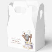 Moderne Minimalistische Boho Bäckerei Koch Babydus Geschenkschachtel (Offen)