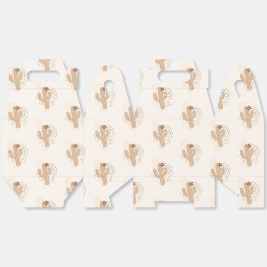 Moderne Minimalistische Boho Desert Cactus Baby Sh Geschenkschachtel (Ungeklappt)