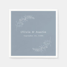 Moderne Minimalistische Boho Dusty Blue Wedding