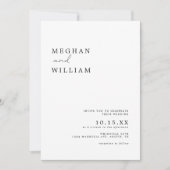 Moderne Minimalistische Boho Foto Wedding Einladung (Vorderseite)