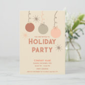 Moderne minimalistische Boho-Ornamente Feier Einladung (Stehend Vorderseite)