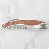 Moderne Minimalistische Boho Terracotta-Gastgesche Kellnermesser (Rückseite)