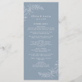 Moderne Minimalistische Boho Terracotta Wedding Menükarte (Vorderseite)