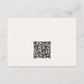Moderne Minimalistische Boho Wedding Website Begleitkarte (Rückseite)