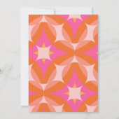 Moderne minimalistische Bold Spaß Bright Orange We Save The Date (Rückseite)