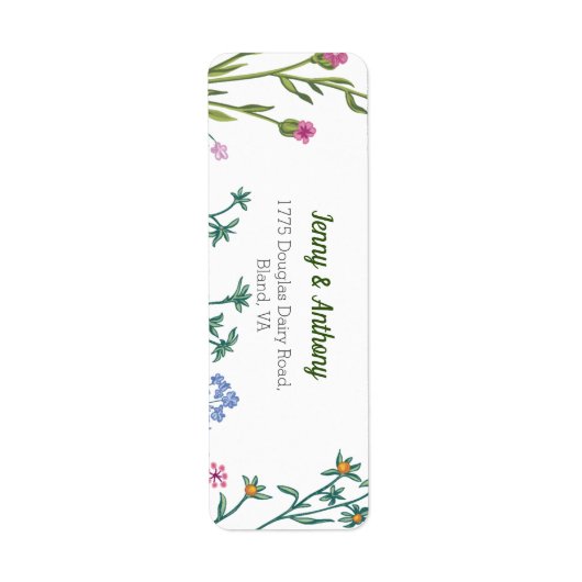 Moderne Minimalistische botanische Flora (Vorne)