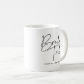 Moderne minimalistische Braut Tribe Kaffeetasse (VorderseiteRechts)