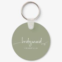 Moderne minimalistische Brautjungfer Schrift Sage