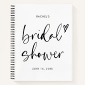 Moderne Minimalistische Brautparty-Geschenkliste Notizblock (Vorderseite)