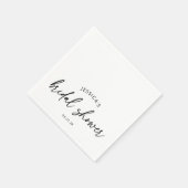 Moderne minimalistische Brautparty Serviette (Ecke)