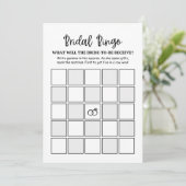 Moderne Minimalistische Bridal Bingo Bridal Game C (Stehend Vorderseite)