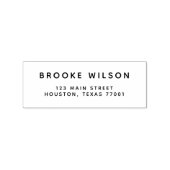 Moderne Minimalistische Briefmarke für einfache Rü Gummistempel (Prägung)