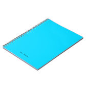Moderne Minimalistische Bright Blue Lehrerin Werts Notizblock (Linke Seite)