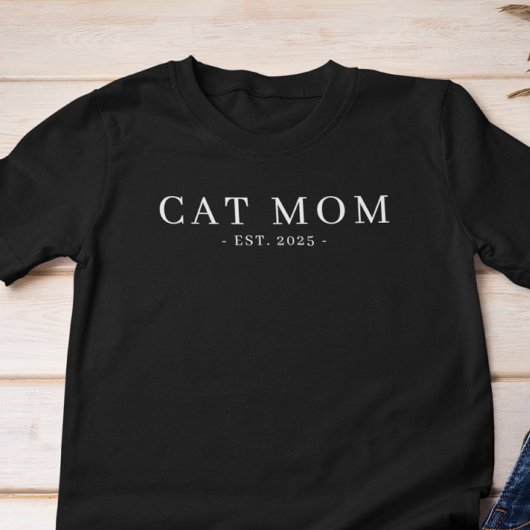 Moderne Minimalistische Cat-Mama Tri-Blend Shirt