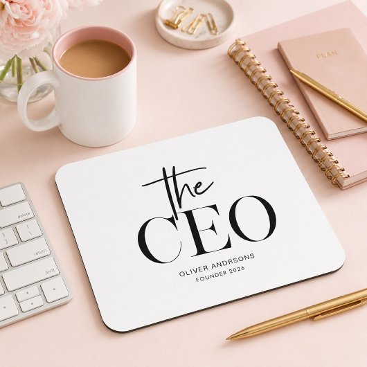 Moderne minimalistische CEO-Personalisierung Mousepad