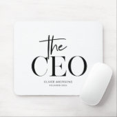 Moderne minimalistische CEO-Personalisierung Mousepad (Mit Mouse)