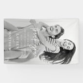 Moderne Minimalistische Chic Hochzeit Vielen Dank Banner (Horizontal)