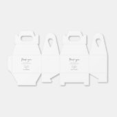 Moderne Minimalistische Chic Hochzeit Vielen Dank Geschenkschachtel (Ungefaltet)