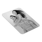 Moderne Minimalistische Chic Hochzeit Vielen Dank Magnet (Rechte Seite)