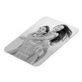 Moderne Minimalistische Chic Hochzeit Vielen Dank Magnet (Linke Seite)