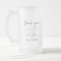 Moderne Minimalistische Chic Hochzeit Vielen Dank