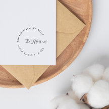 Moderne minimalistische Chic-Rücksendeadresse