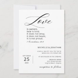 Moderne Minimalistische Christliche Bibelverse Hoc Einladung