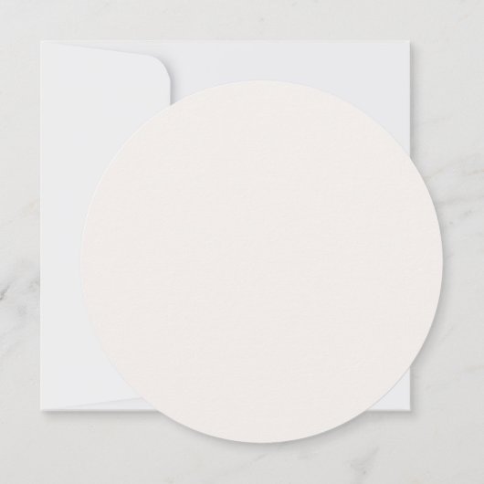 Moderne Minimalistische Circle UAWG-Abschlusskarte Einladung (Rückseite)