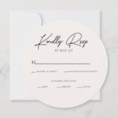 Moderne Minimalistische Circle UAWG-Abschlusskarte Einladung (Vorderseite)