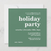 Moderne Minimalistische Corporate Holiday Party Einladung (Vorderseite)