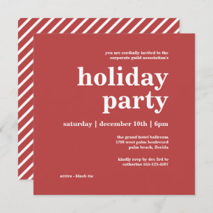 Moderne Minimalistische Corporate Holiday Party Einladung