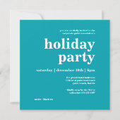 Moderne Minimalistische Corporate Holiday Party Einladung (Vorderseite)