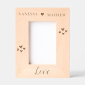 Moderne Minimalistische Coupé Beste Liebe Geätzte Rahmen (Vorderseite)