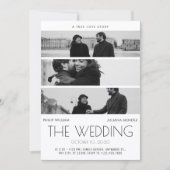 Moderne minimalistische Cover Poster Foto Hochzeit Einladung (Vorderseite)