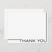 Moderne Minimalistische Dankeskarte (Vorne/Hinten)