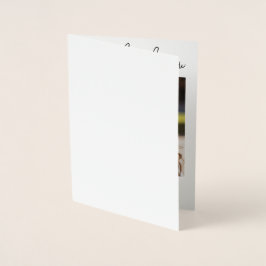 Moderne Minimalistische Dankeskarte zum Studienabs Folienkarte