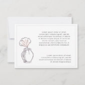 Moderne, Minimalistische Danksagungen Glückwünsche Mitteilungskarte (Rückseite)