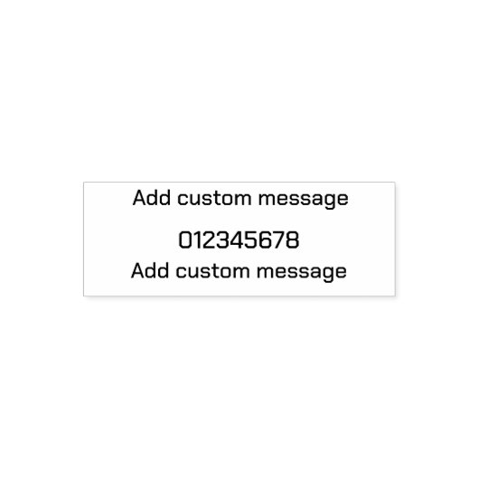 Moderne Minimalistische Datums-Briefmarke Permastempel (Design)